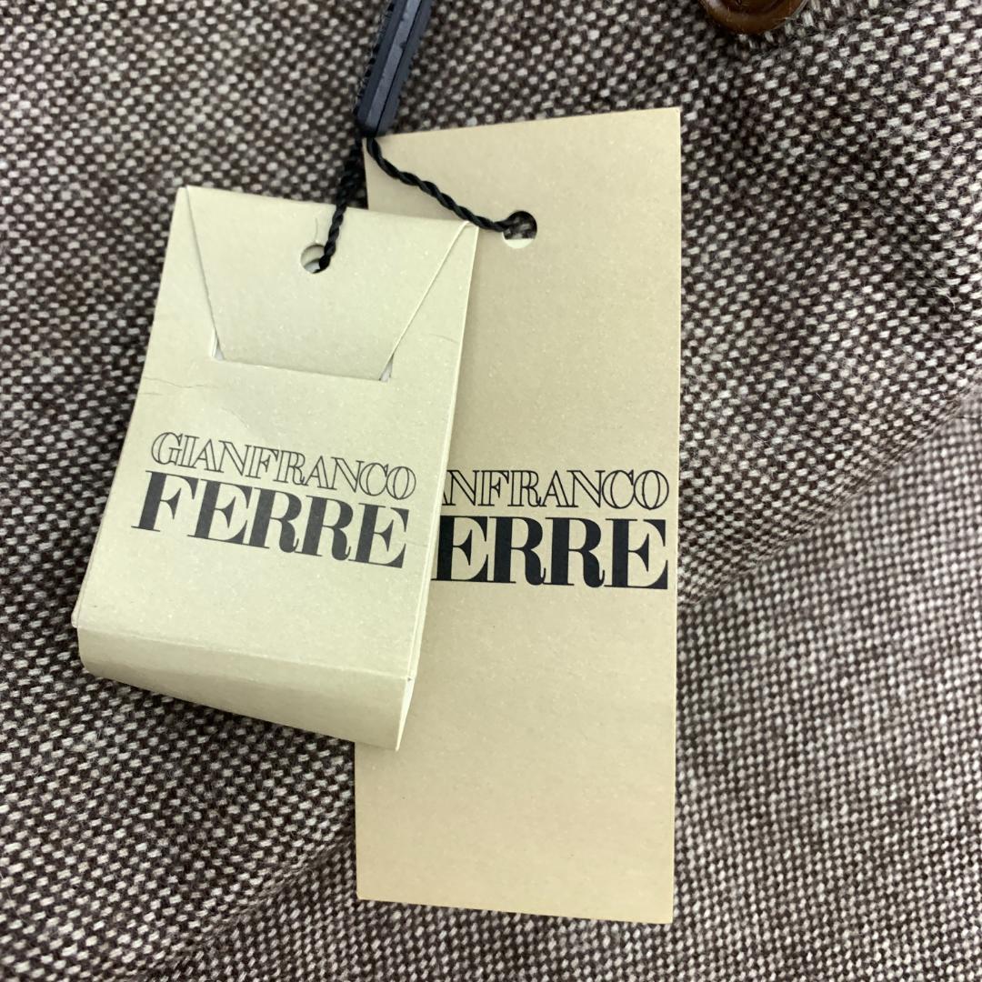 LA8506 新品タグ付 ジャンフランコフェレ テーラードジャケット 茶 40