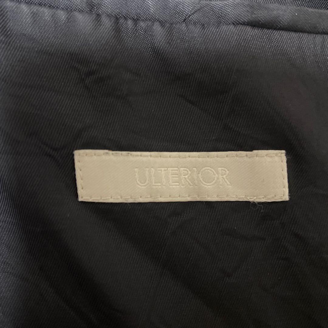 ジャケット・アウター ULTERIOR WASHED WOOL SILK STRIPE 2B JKT