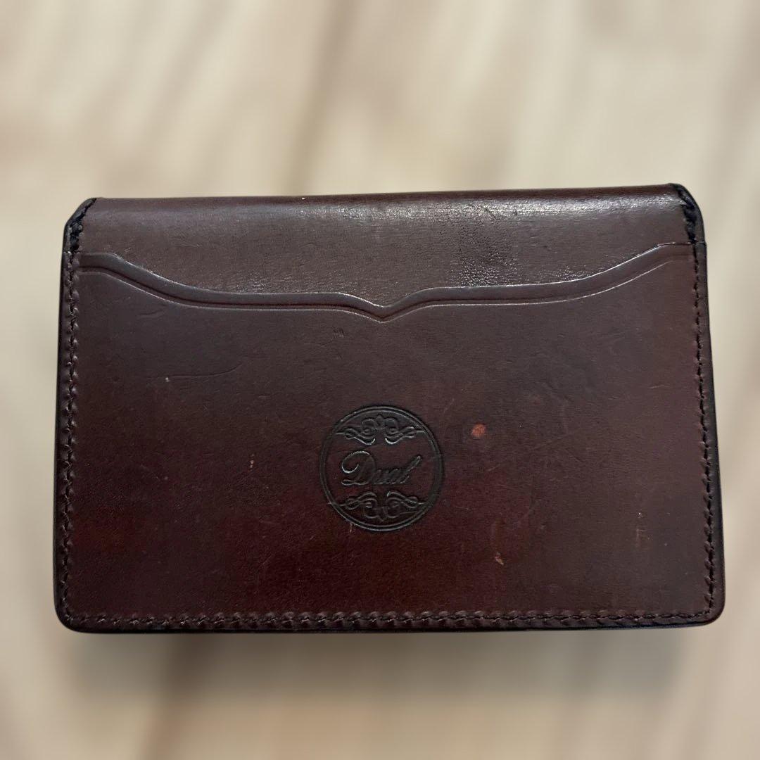 Dual カードケース/名刺入れ　ブラウン レザー