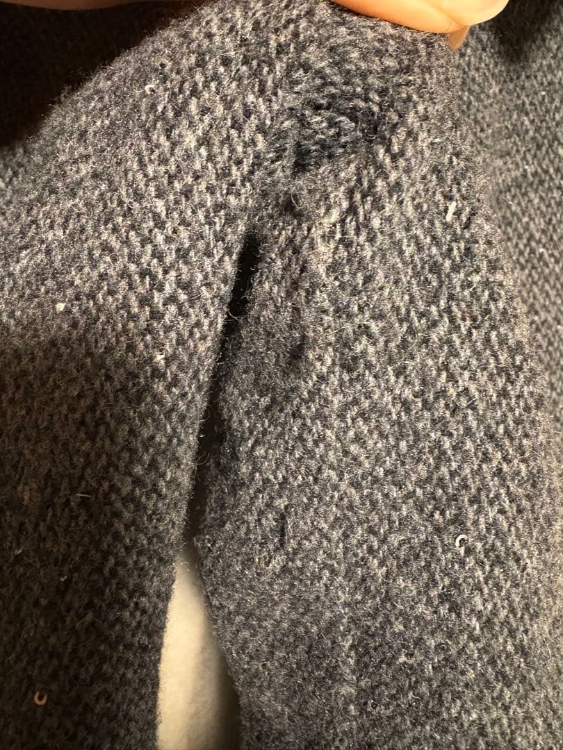 ワンピース Wool herringbone tulle onepiece Mmeeme