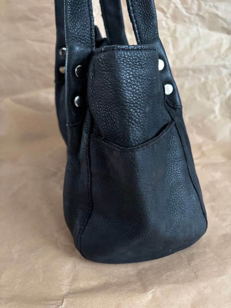 TRES トレ スタッズ レザー トートバッグ