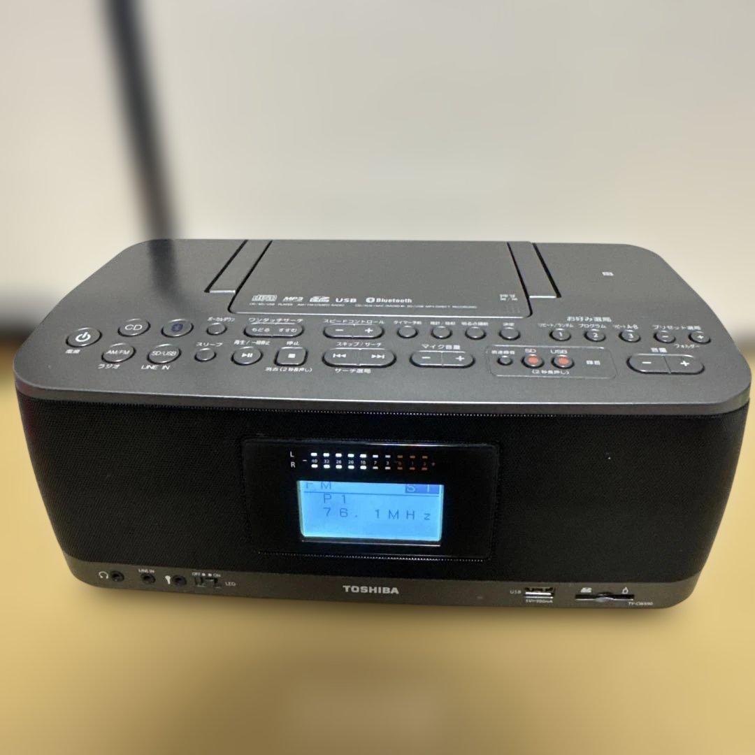 東芝 SD/USB/CD/ラジオ TY-CWX90 KM 2021年製