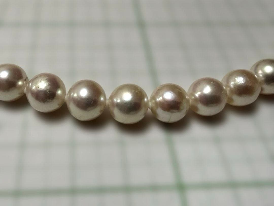 本真珠ネックレス 約8mm 42㎝