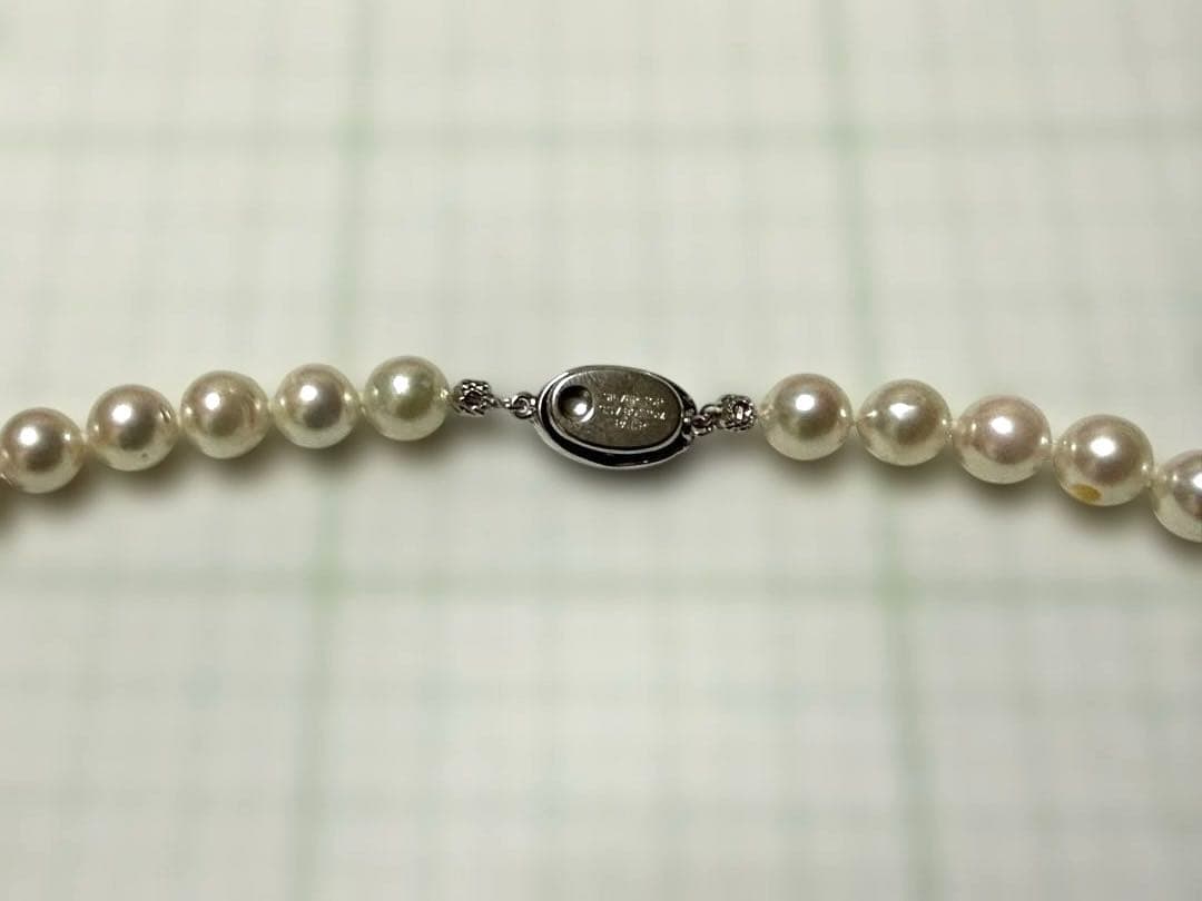 本真珠ネックレス 約8mm 42㎝