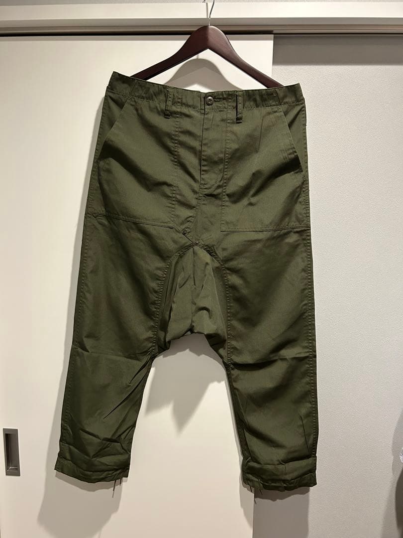 GANRYU サルエルパンツ Lサイズ オリーブ　希少！状態良好！