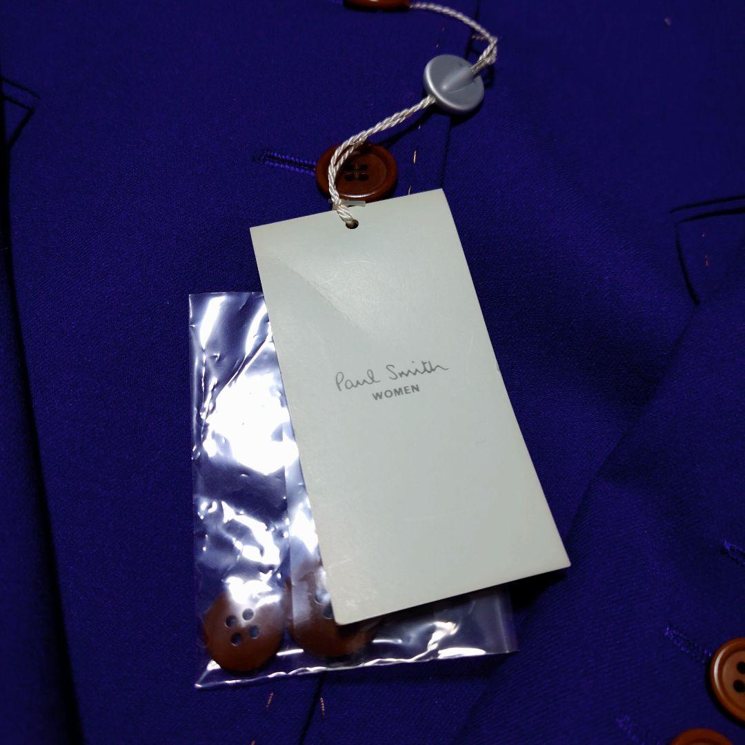 【新品タグ付き】ポールスミス スーツセットアップ パープル スカート ステッチ