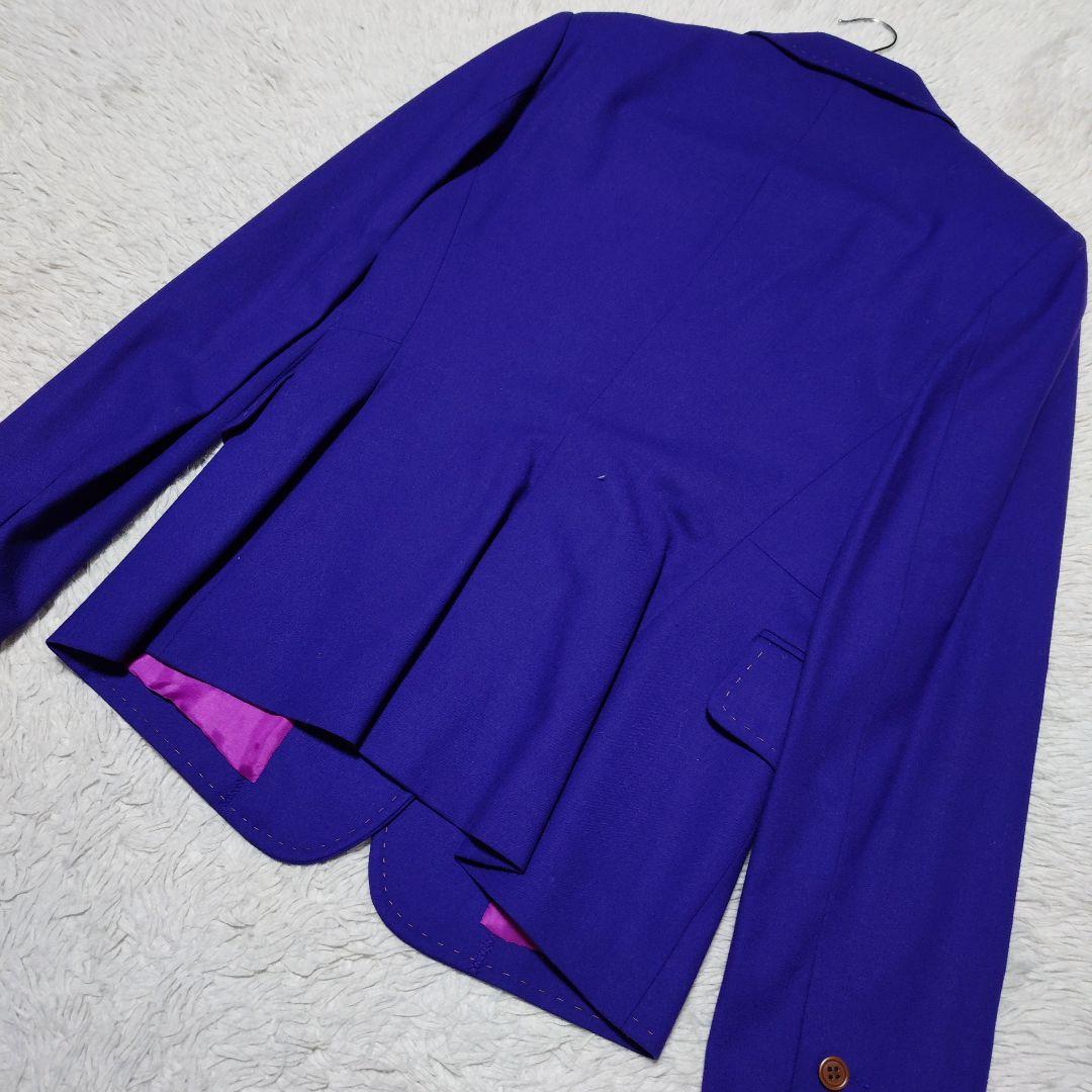 【新品タグ付き】ポールスミス スーツセットアップ パープル スカート ステッチ
