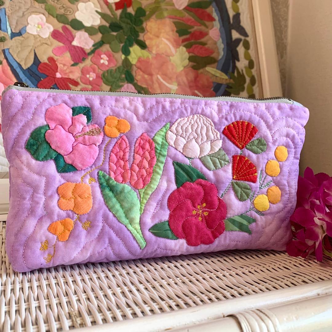 ハワイアンキルト　ポーチ　フラガール オーダー