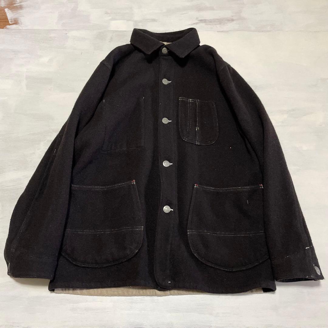 美品 STUDIO D'ARTISAN ウール カバーオール　L ビンテージ