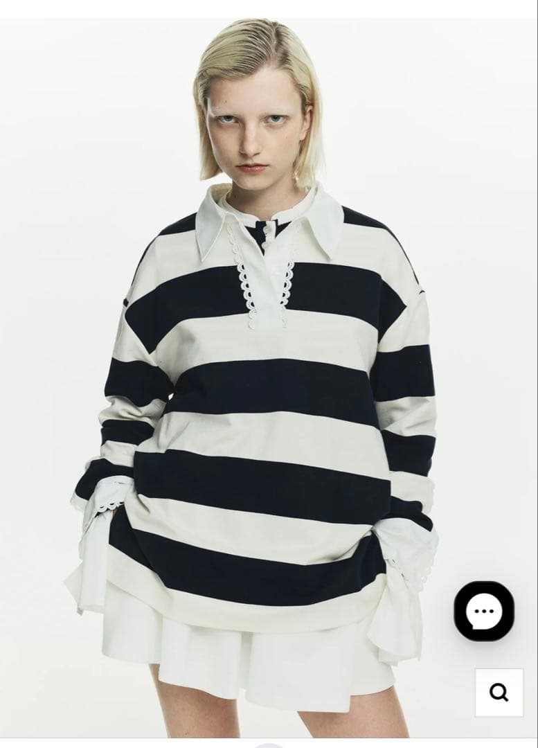 bibiy フランシーヌラグビートップス　美品