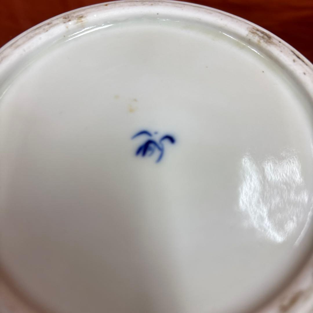 オールド 香蘭社 金彩 花鳥 鴛鴦 おしどり 花瓶