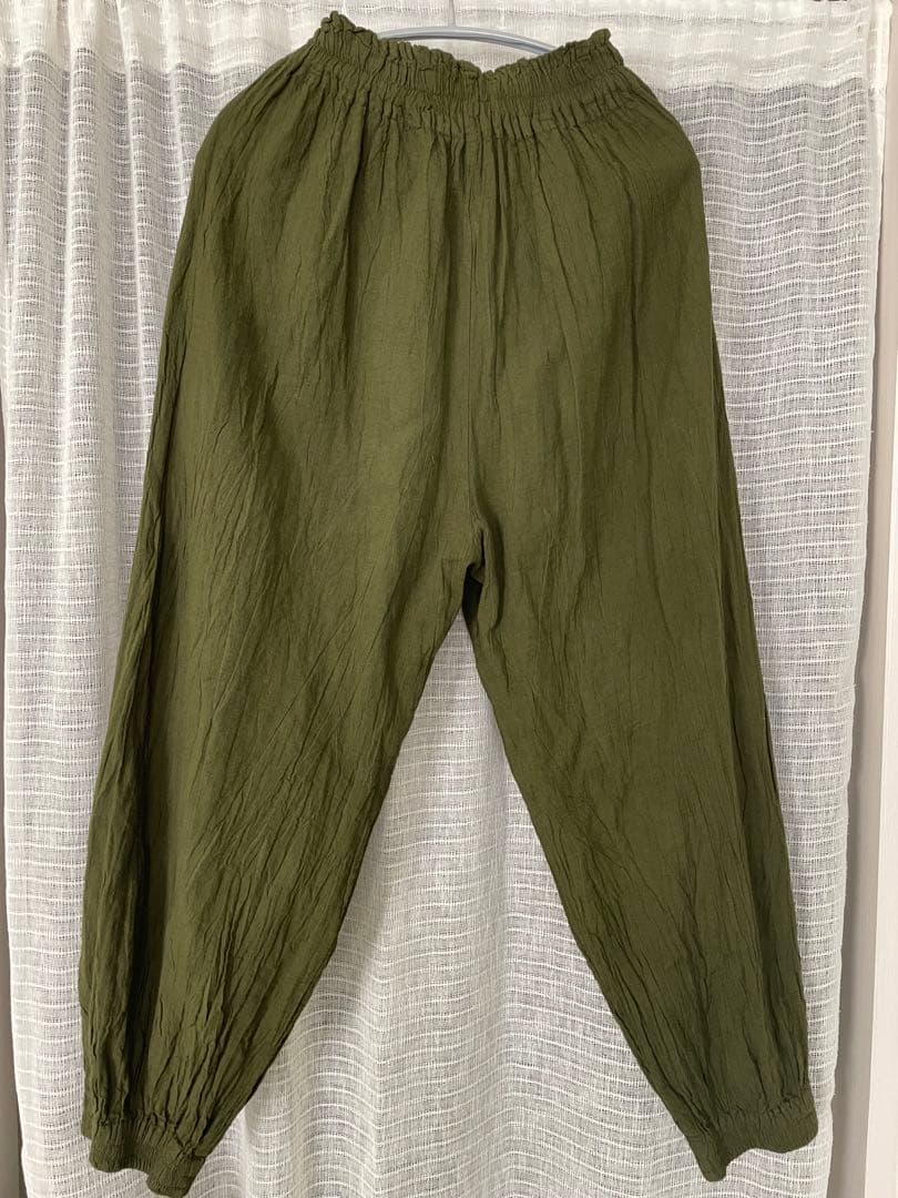 ヂェン先生の日常着 バルーンパンツスリム　　　　　　　　　　　Sサイズ カーキ