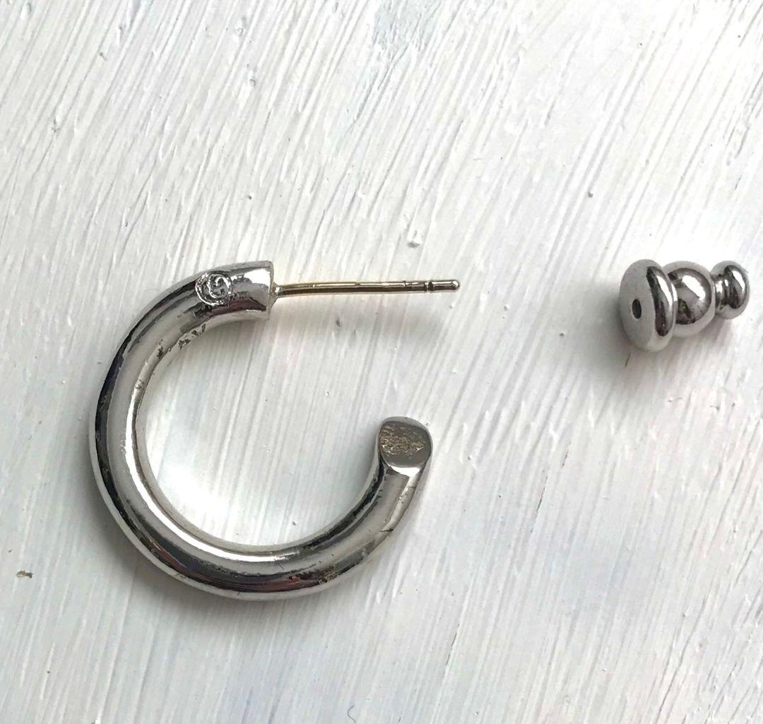 SILVER925 シルバーピアス　フープ新品、未使用