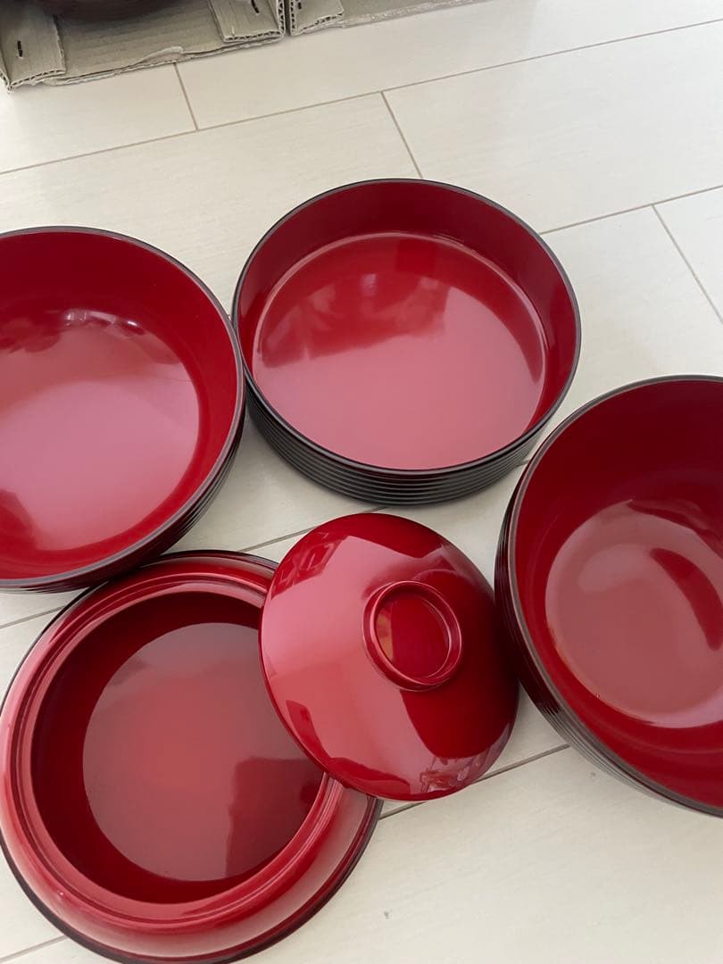 漆器信玄弁当箱 5個セット！未使用に近い