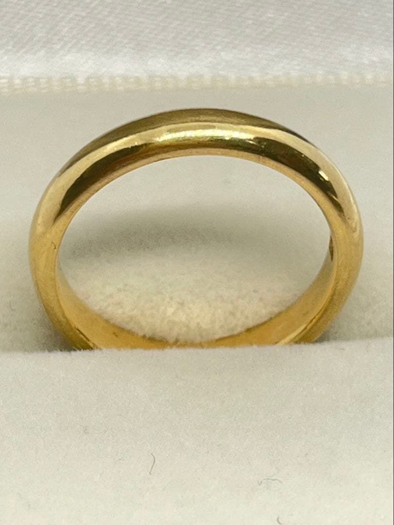 ポピー　K18 平甲丸リング 4.67g指輪 リング 刻印あり K18刻印