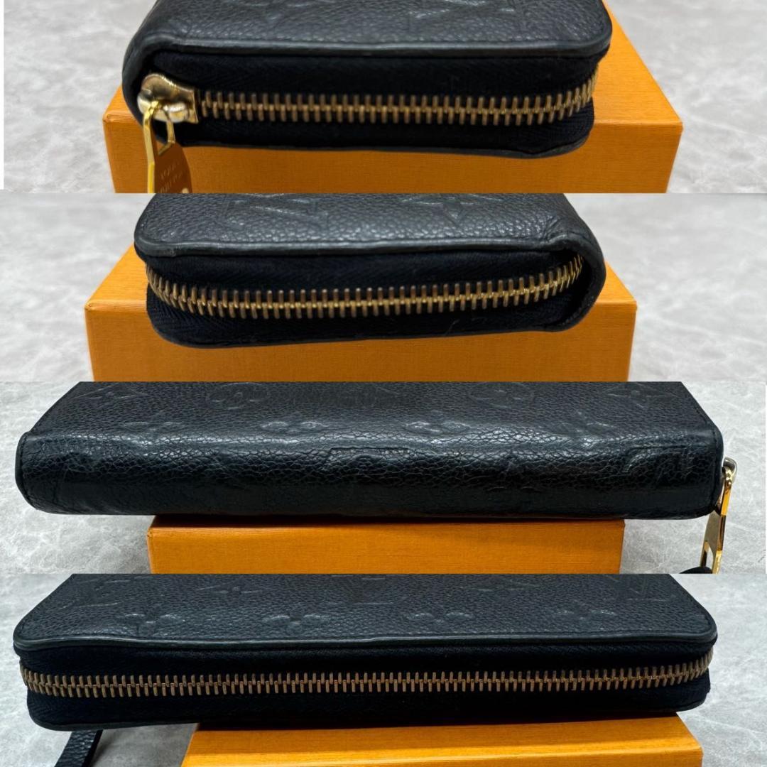 【極美品】ルイヴィトン財布　アンプラント　ジッピーウォレット　ノワール　黒①