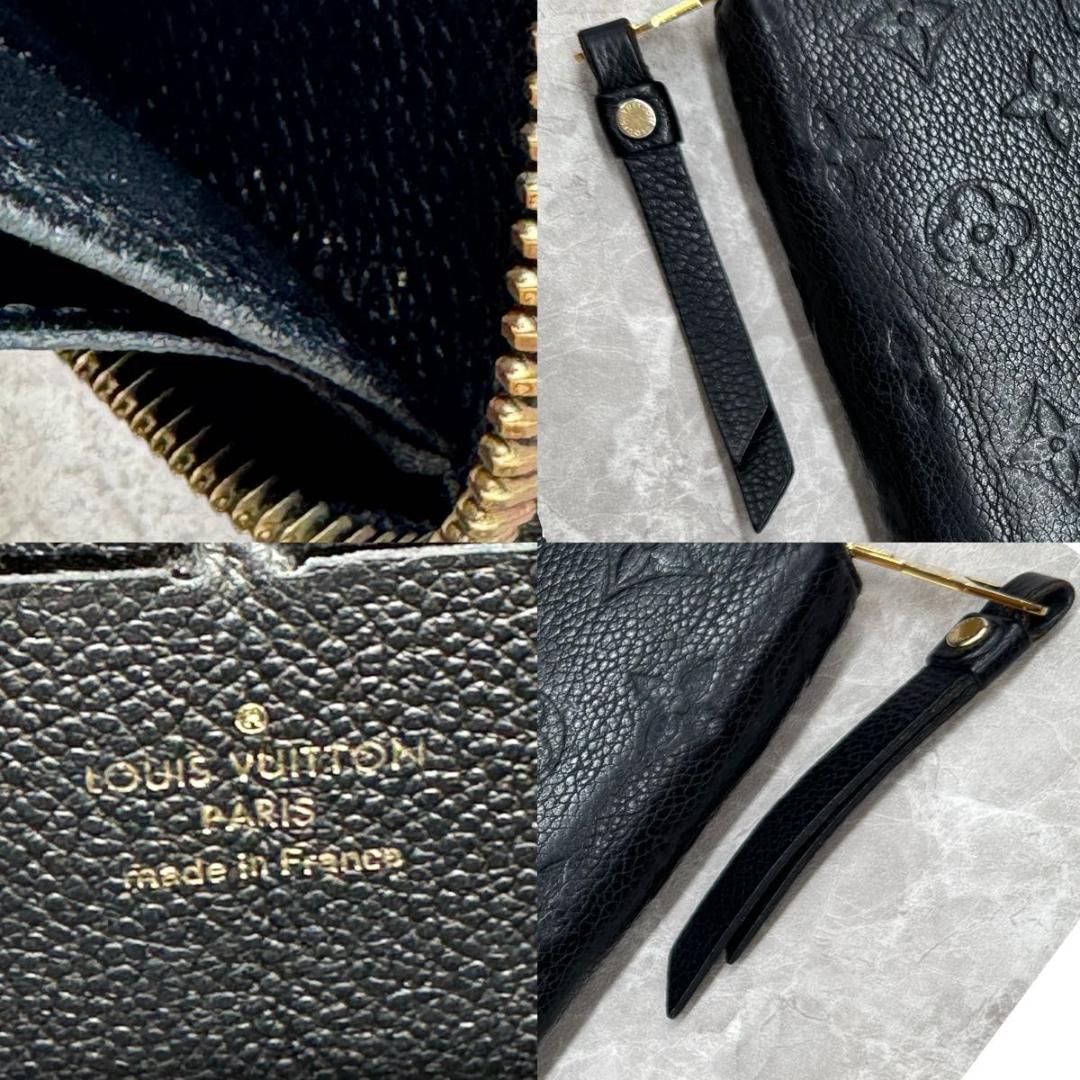 【極美品】ルイヴィトン財布　アンプラント　ジッピーウォレット　ノワール　黒①