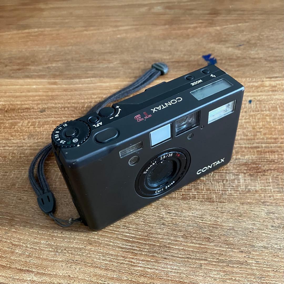 CONTAX T-3 フィルムカメラ チタンブラック 取説有【オマケフィルム付】