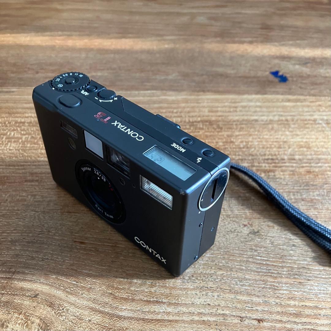 CONTAX T-3 フィルムカメラ チタンブラック 取説有【オマケフィルム付】