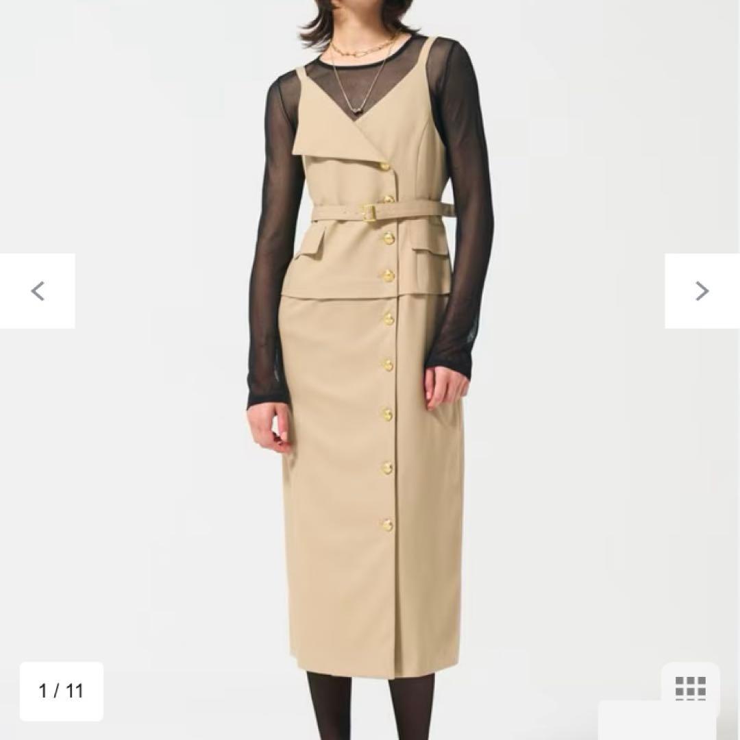 新品　グレースコンチネンタル　タイトテーラー　ジャンパースカート