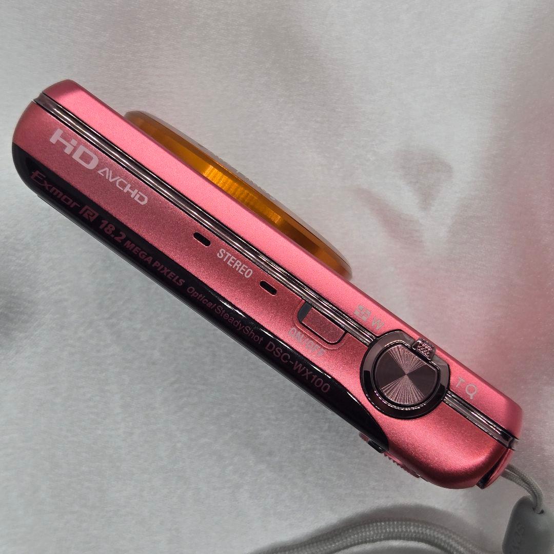 SONY Cyber-shot DSC-WX100 デジカメ ピンク