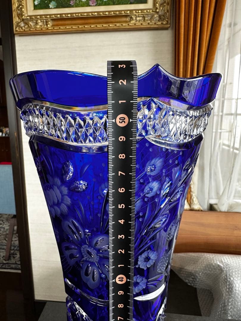 エルベクリスタル 花瓶 高さ53cm