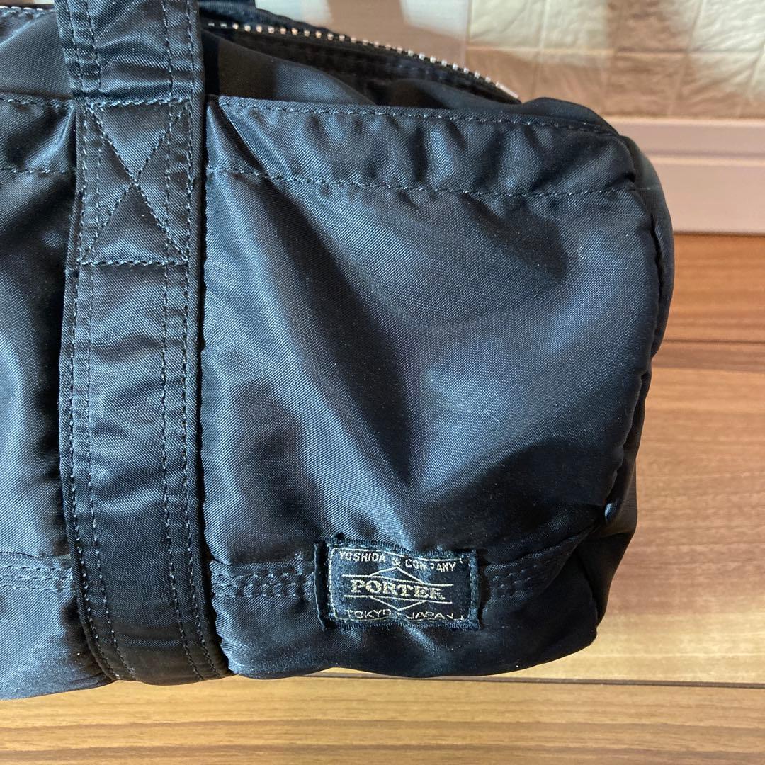 ポーター タンカー ドラムバッグ ミニボストンバッグ 黒 ナイロン