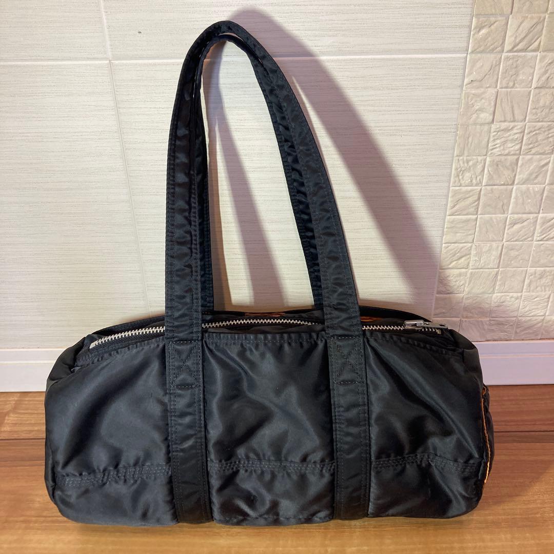 ポーター タンカー ドラムバッグ ミニボストンバッグ 黒 ナイロン