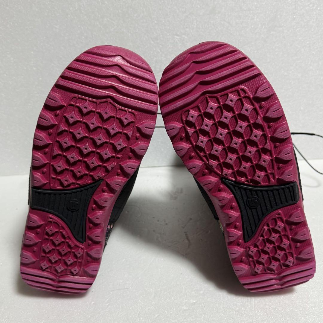 美品24cm バートンスノーボードブーツ初心者レディース格安激安特価黒色ピンク