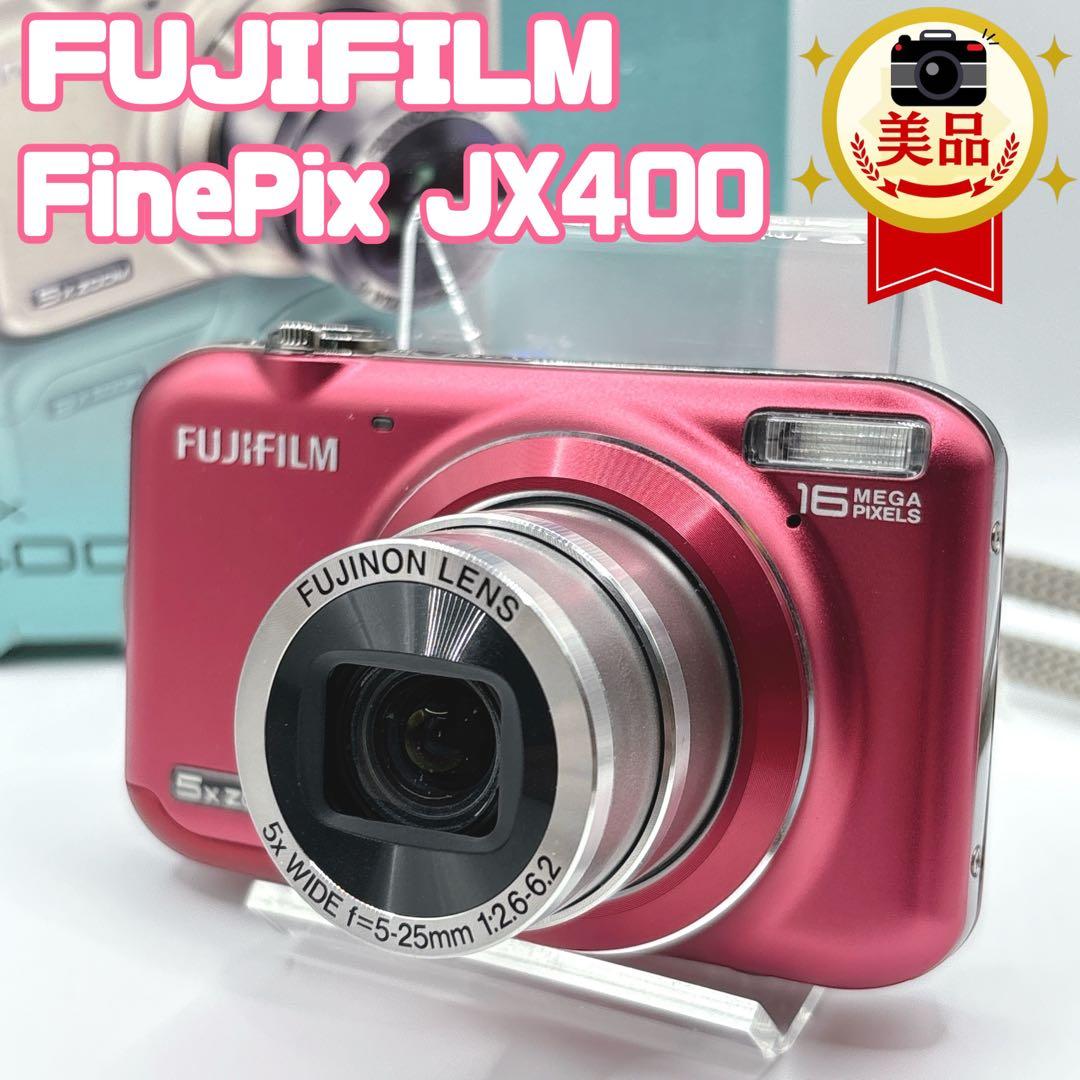 FUJIFILM FinePix JX400 レッド デジカメ　コンデジ　カメラ
