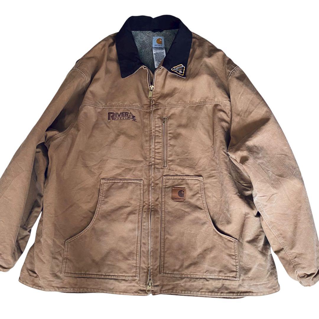 カーハート C61 裏ボア 企業ロゴ ダックリッジコート 大きいサイズ 3XL