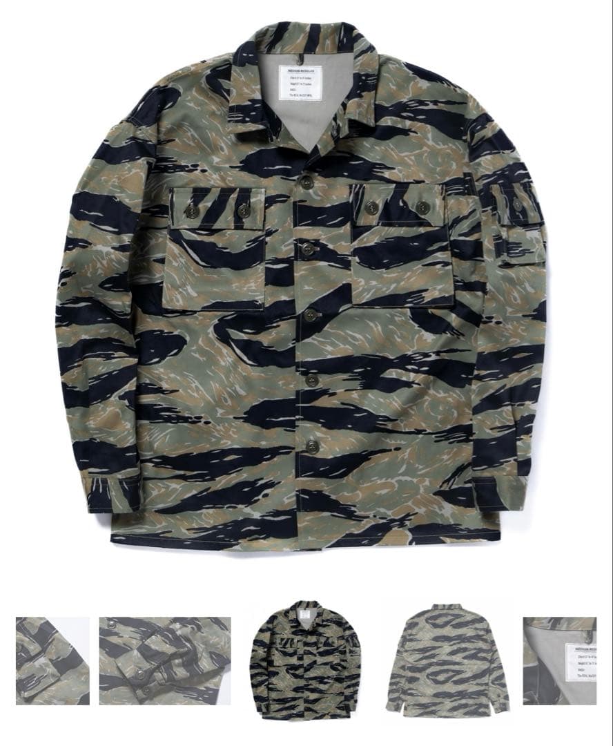 ジャケット・アウター TIGER CAMOUFLAGE SHIRT / TADPOLE