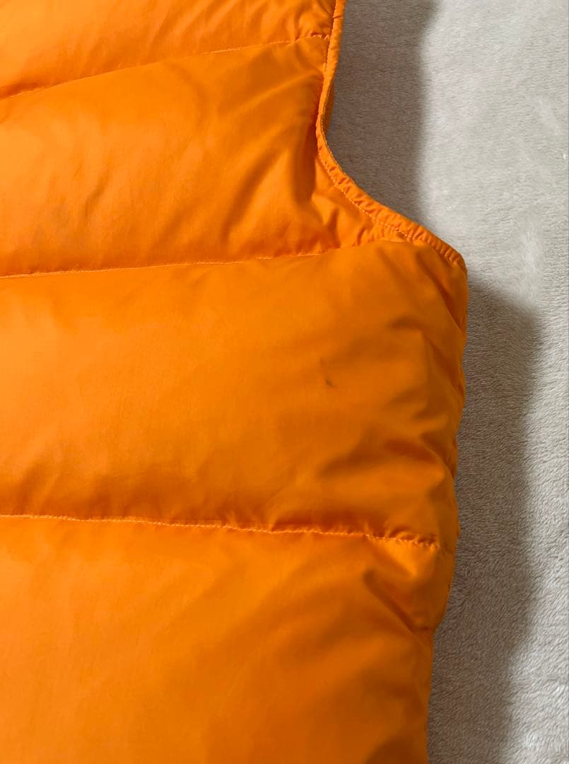 90s 人気のマンゴーオレンジ エルエルビーン ダウンベスト