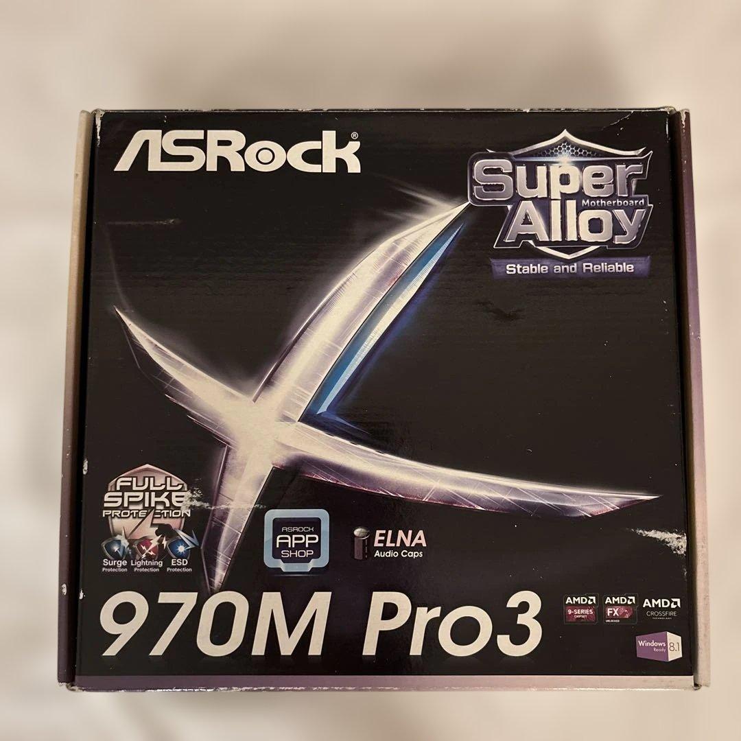 マザーボード ASRock Micro ATX DDR3 1066 970M PRO3