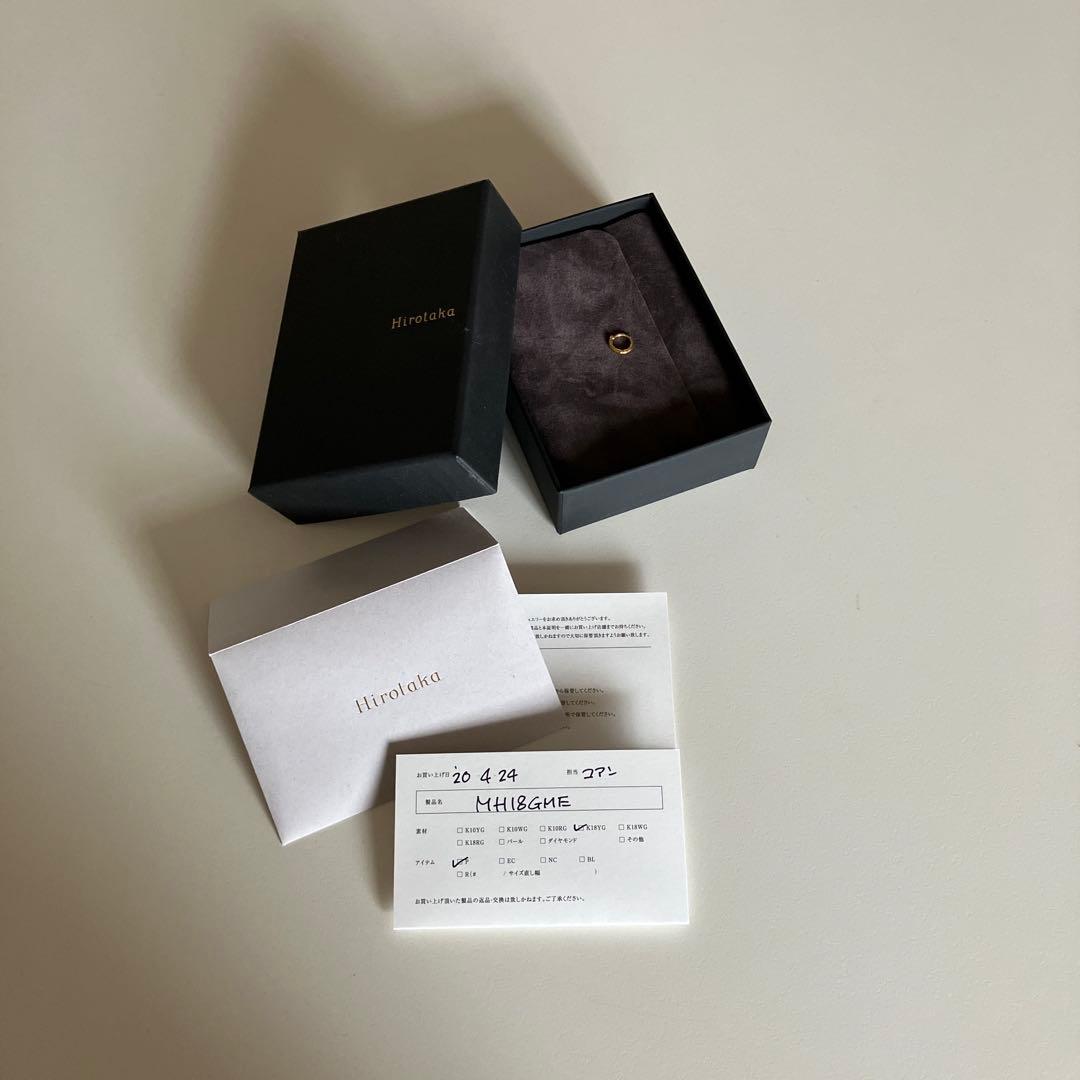 ヒロタカ　H irotaka マンハッタンフープピアスXS 片耳用