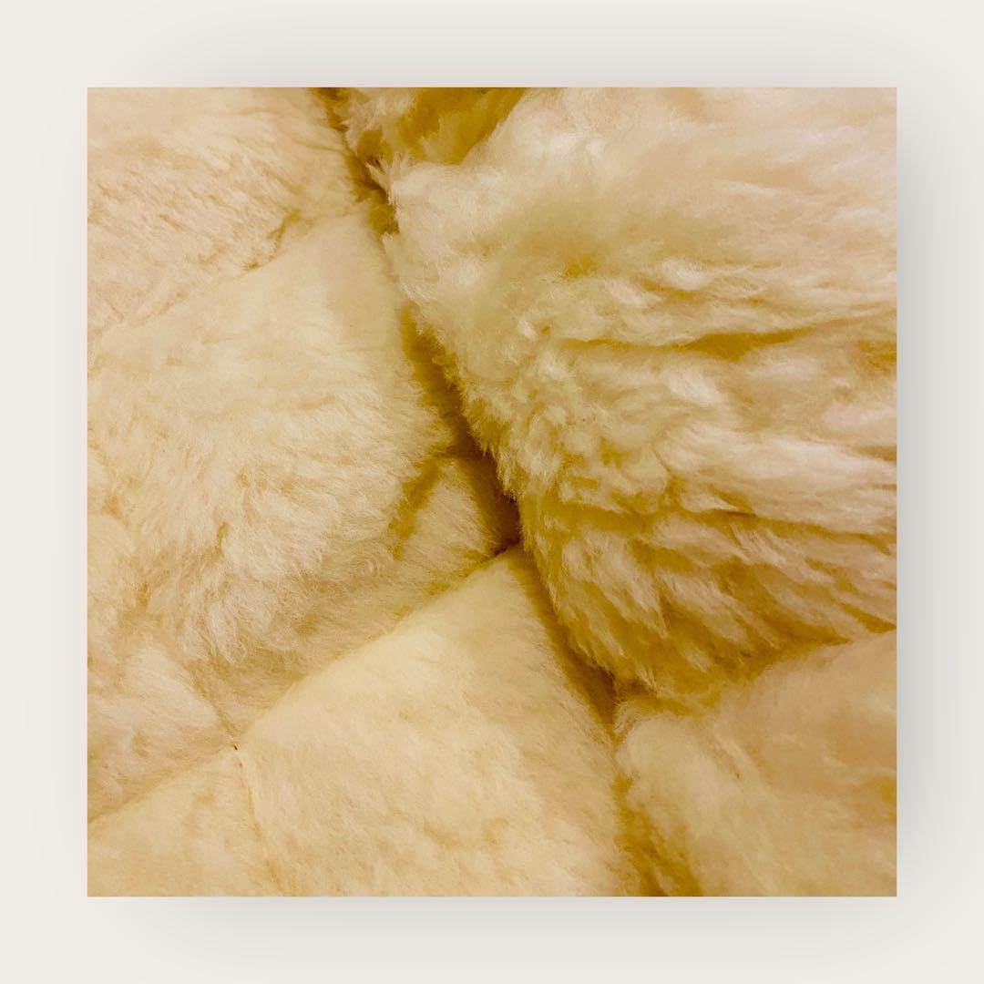 5992.FamireNippon 羊毛 ムートン 布団 シングル ②