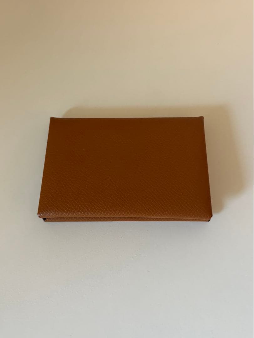 HERMES エルメス　カルヴィ エトゥープ カードケース　名刺入れ　パスケース