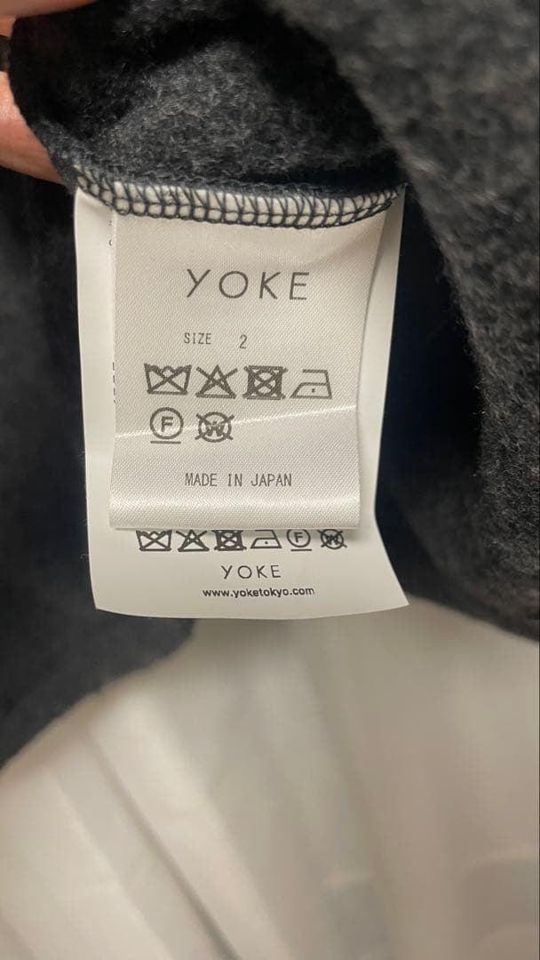 トップス YOKE Wool Fleece Half Zip Pullover