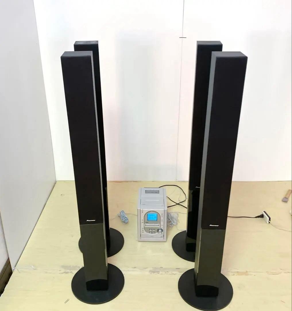 Pioneer S-SWR737 トールボーイスピーカー　4本セット　ケーブル付