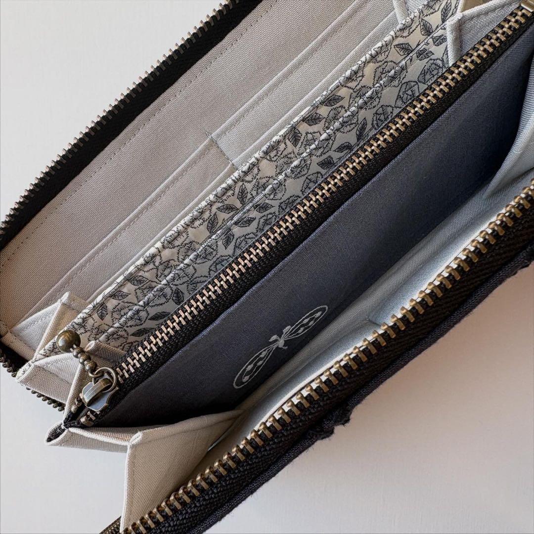 ☆ミナペルホネン☆ラウンドファスナー長財布☆ハンドメイド