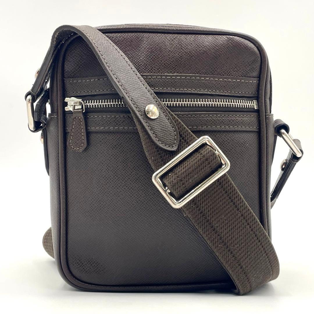 美品✨ルイヴィトン タイガ ディミトリM32462 ショルダーバッグ ブラウン