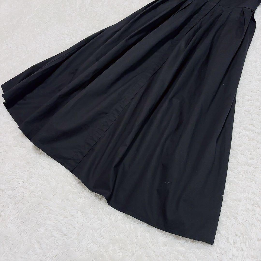 美品✨オブリ シャツワンピース ドルマンスリーブ コットン ブラック 0