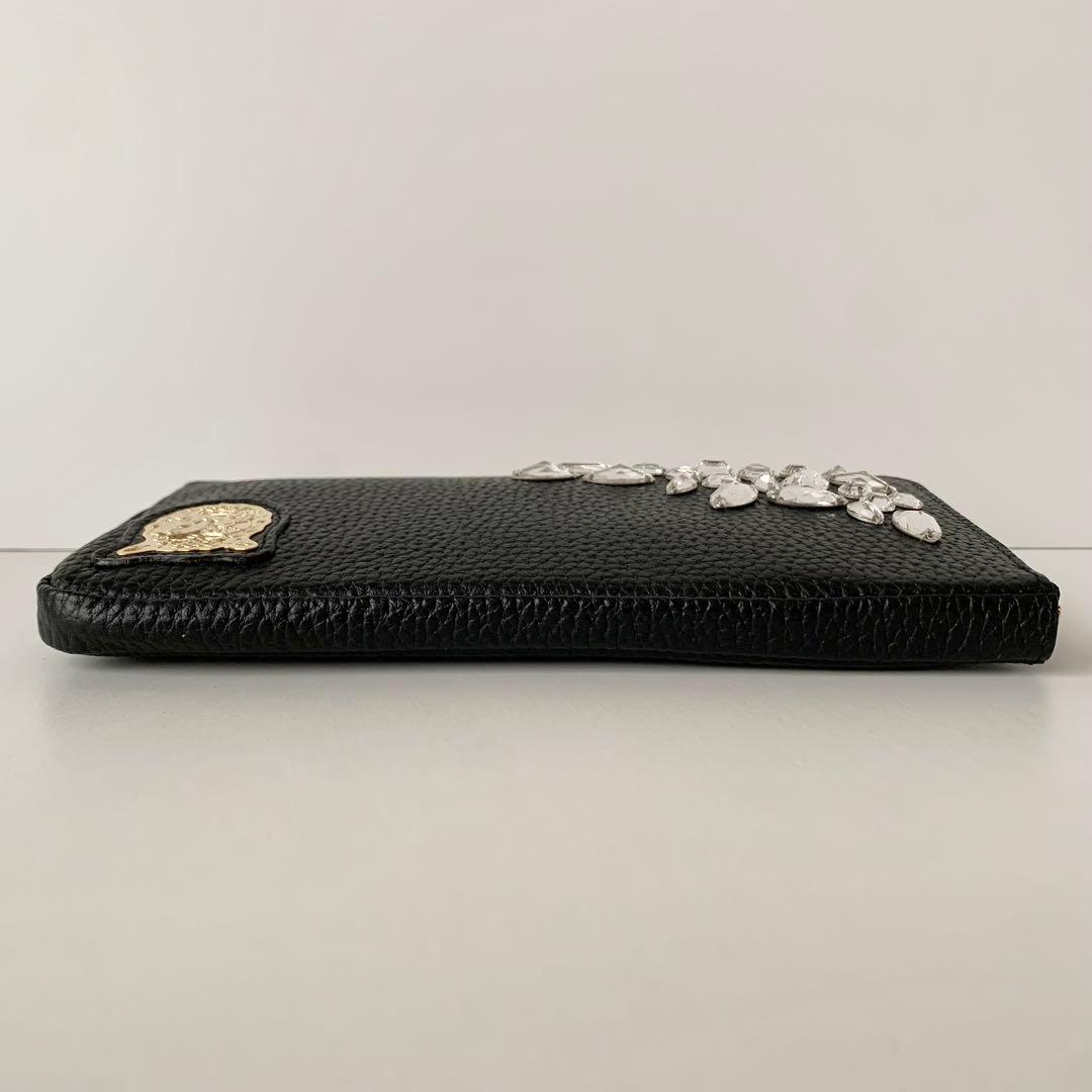 【A.D.M.J.】ADMJ L字ファスナー　ウォレット　スワロフスキー　新品