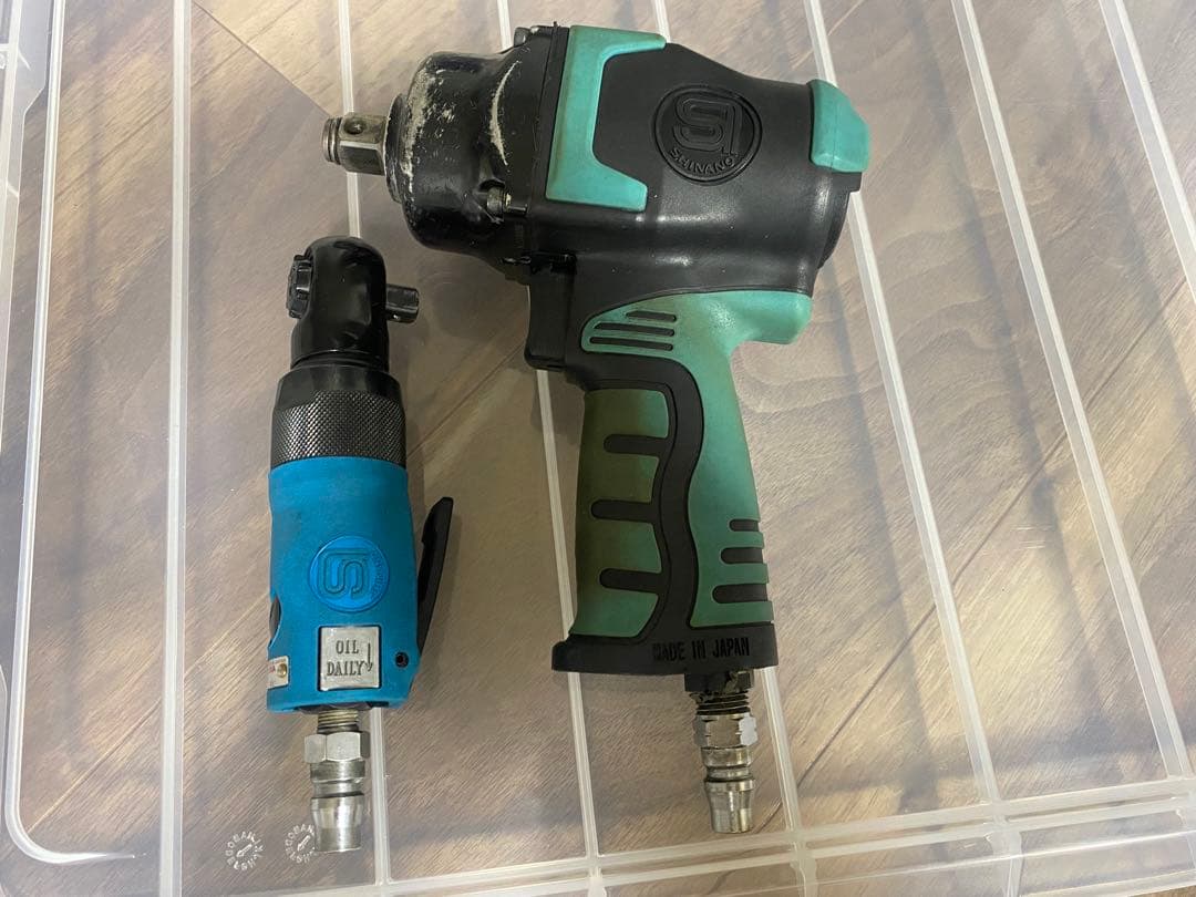 信濃機販　インパクトレンチ&エアラチェットのセット　特別限定色　(中古)