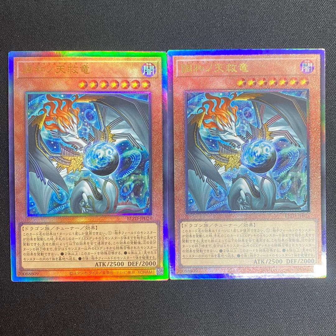 遊戯王　調和ノ天救竜　レリーフ　２枚