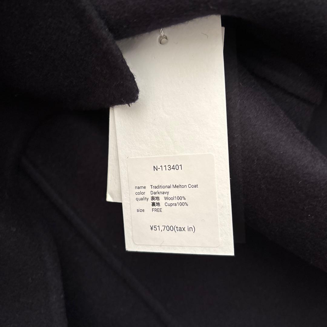 na.e Traditional Melton Coat 新品