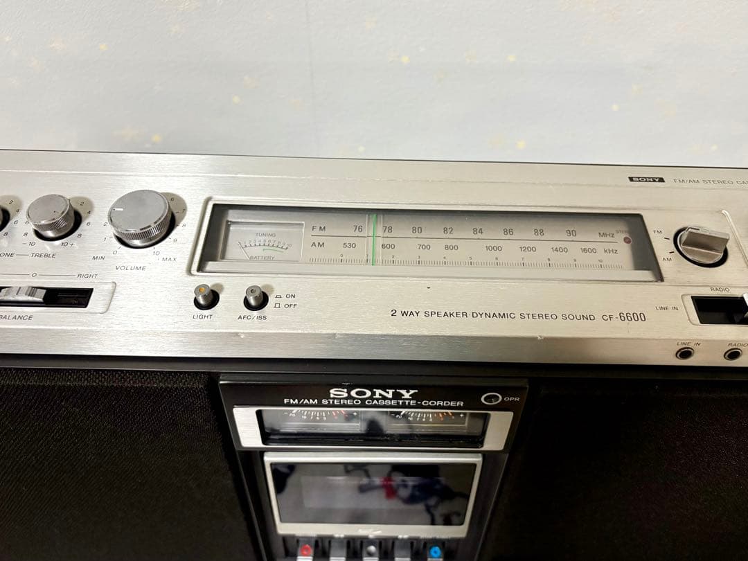 SONY　ソニー　ラジカセ　CF-6600 ジルバップ　動作品　レトロ