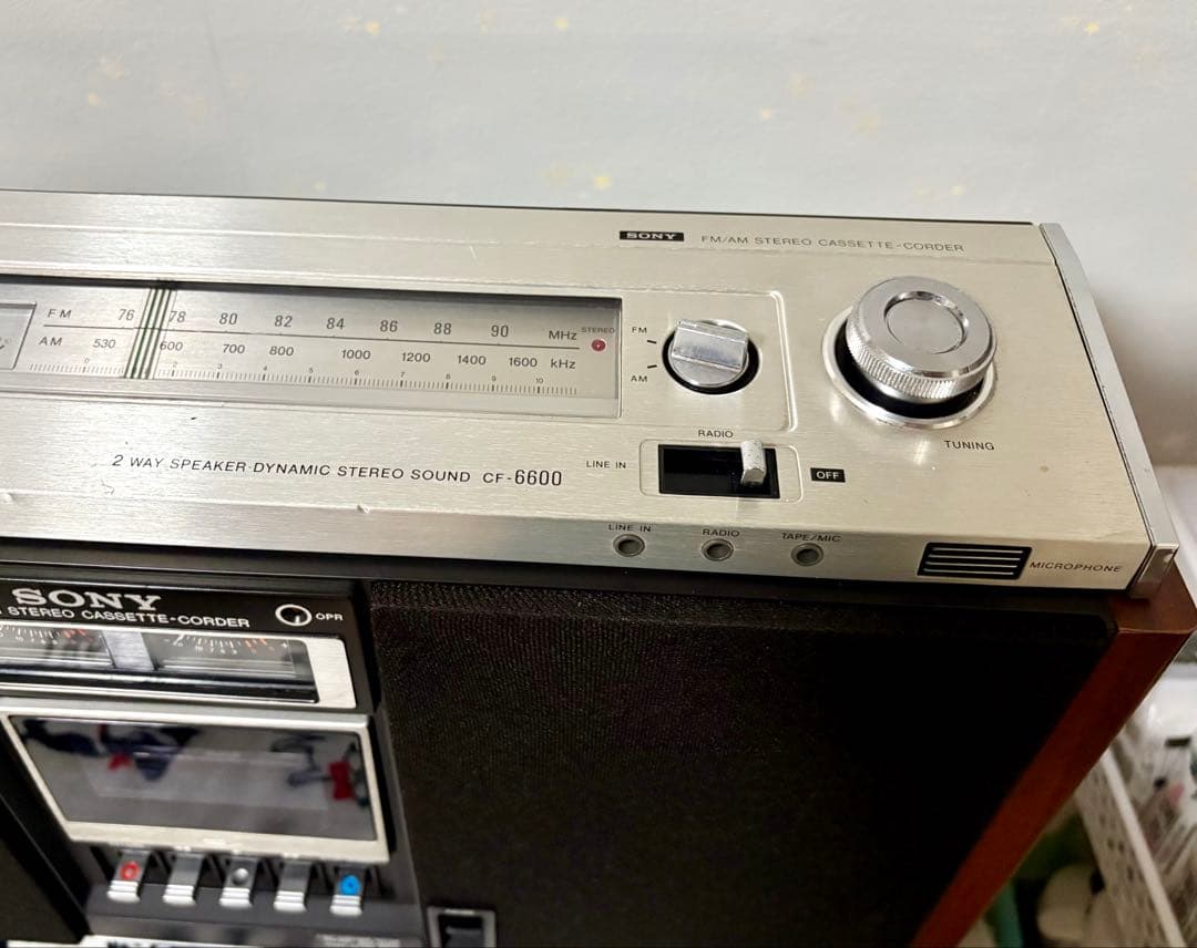 SONY　ソニー　ラジカセ　CF-6600 ジルバップ　動作品　レトロ