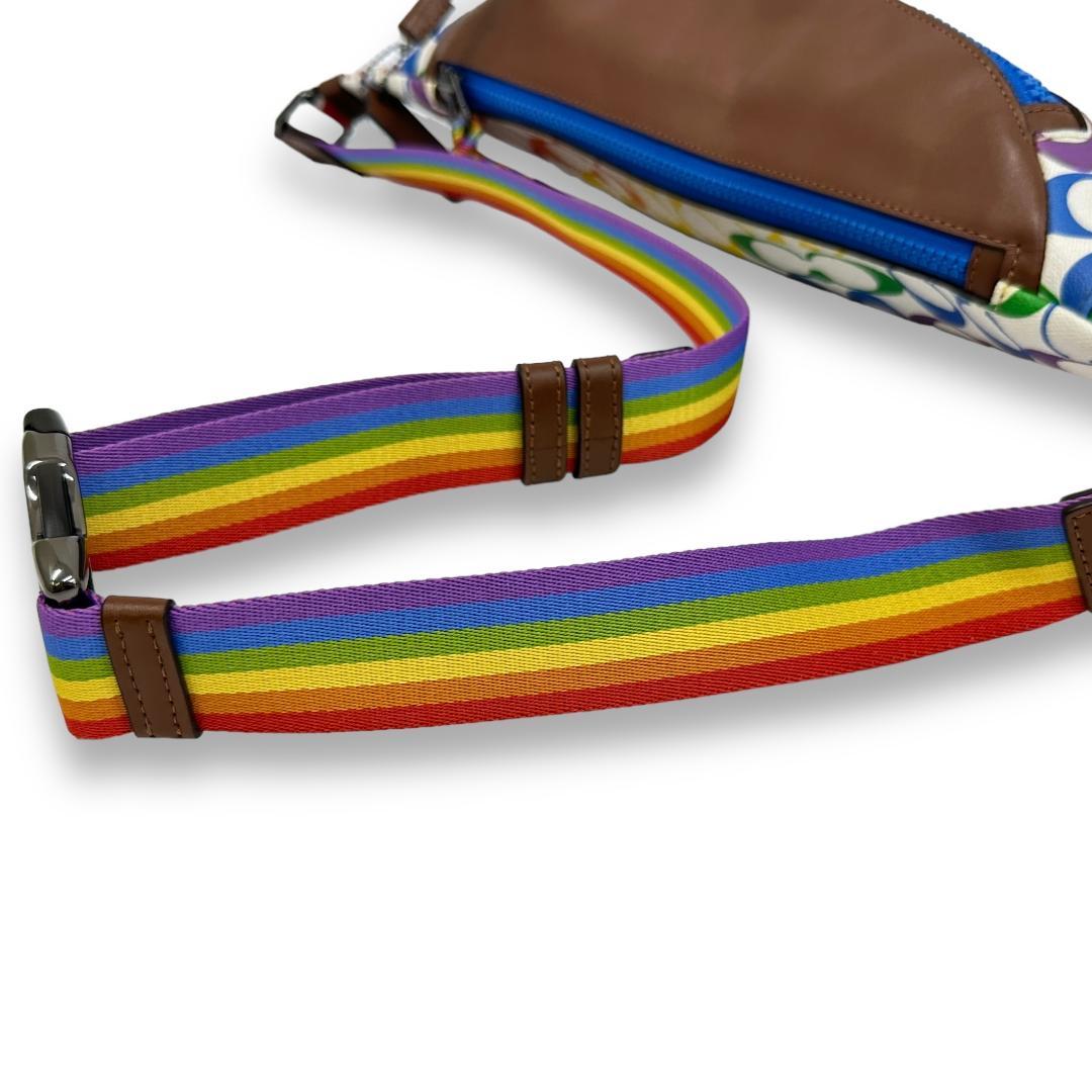 COACH 1809 シグネチャー マルチカラー ボディバッグ ウエストバッグ