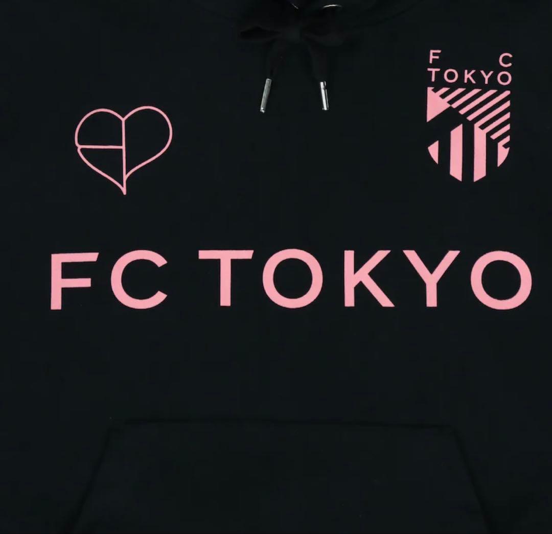 FC東京×BLACKPINK ブラック ロゴ フーディ【Mサイズ】